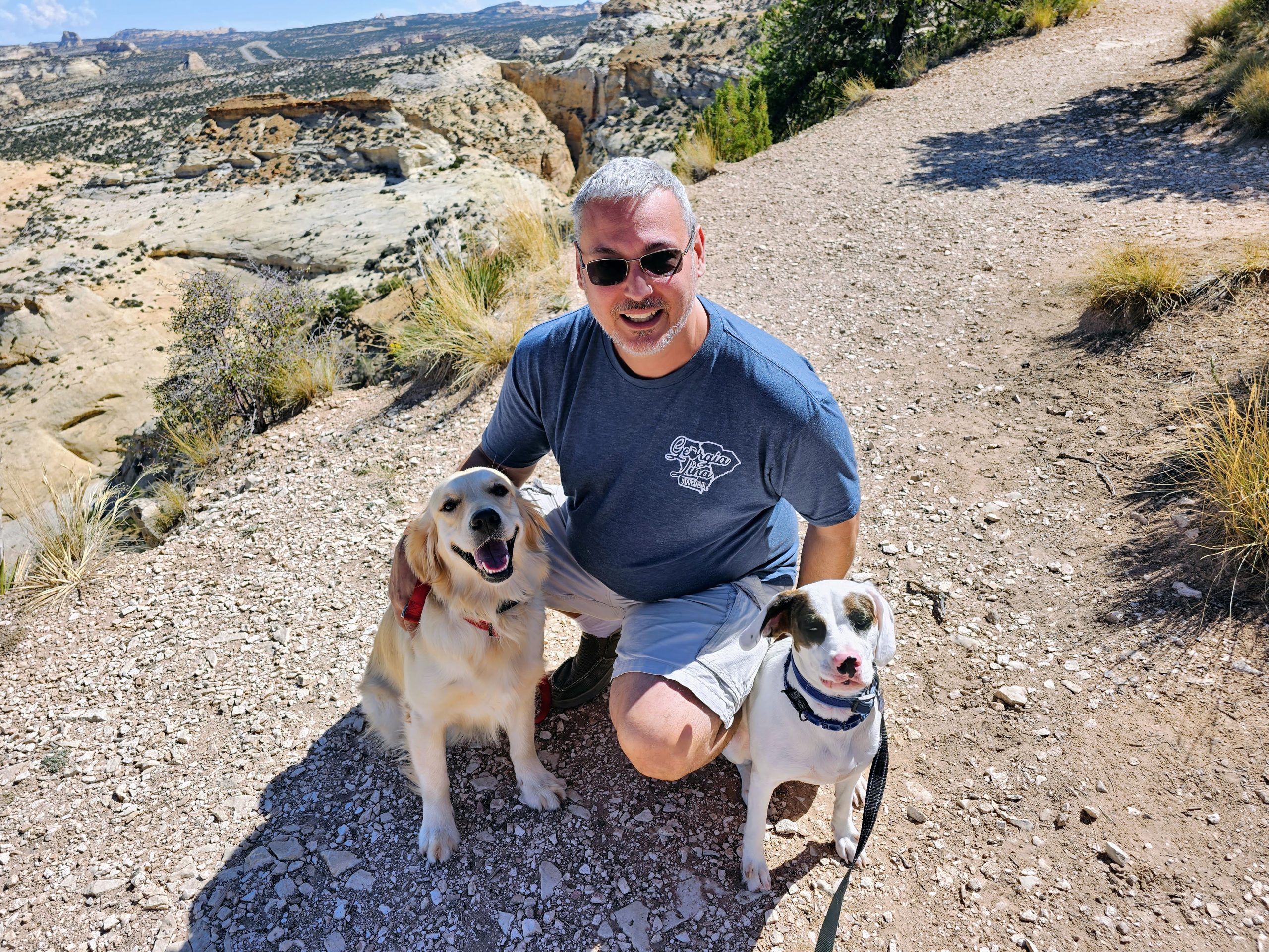 Steve Berry and pups